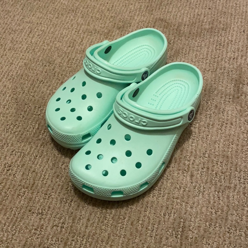 Mint Green Crocs